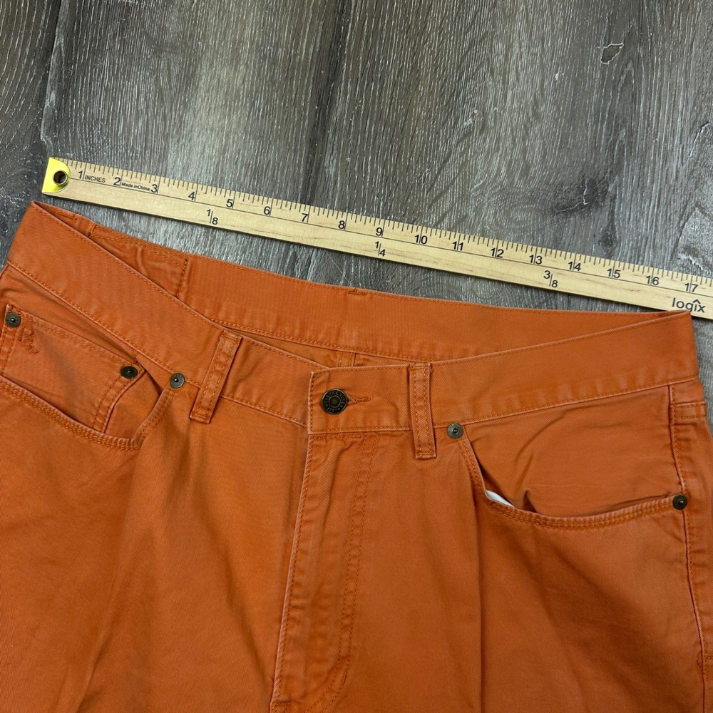 Polo Ralph Lauren Mens 36x30 Burnt Orange Cotton Twill 650 Straight Leg Pants - Picture 10 of 10